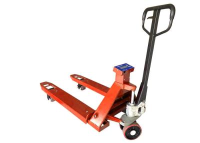 China Stainless Steel Capacity 2000kg Manual Pallet Truck With Weighing Scale for sale