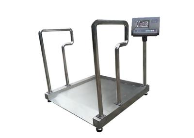 China Carbon Steel Wheelchair Wireless Floor Scales Medical Heavy Duty 300Kg 500Kg for sale