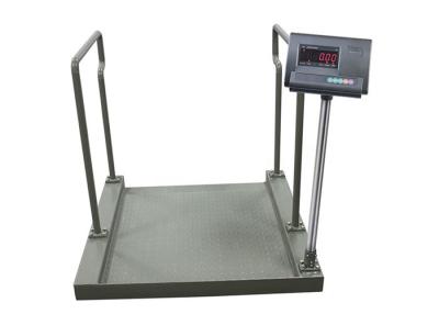 China Stainless Steel Hospital Wheelchair Floor Weighing Scale Heavy Duty 300-2000 Kg for sale