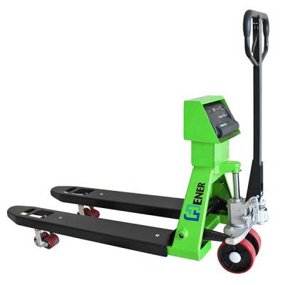 China Industrial Digital RS232 Hand Pallet Jack Truck Weight Scale 3000KG 690mm Width for sale