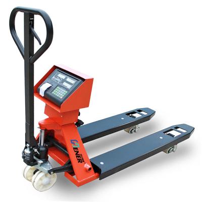 China Industrial Manual Freight Forklift Weight Scale Lift Truck Scale 2000kg for sale
