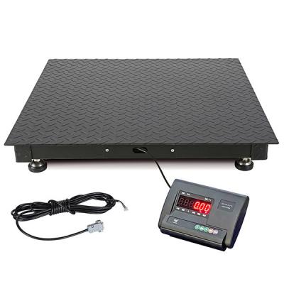 China Warehouse Weighing Floor Scale 5T Electric Industry Platform Scale Indicator for sale