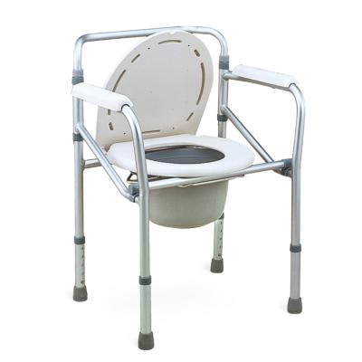 China Hospital Commode Bathroom Folding Toilet Chair For Elderly 100KGS for sale