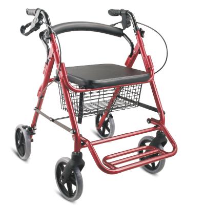 China GT-965LH-B-1 Aluminum Mobility Elderly Lightweight Folding Walking Frame With Seat for sale