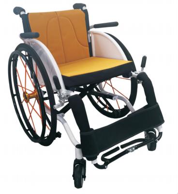 China Quickie Manual Lightweight Sport Wheelchair Orange 59cm for sale