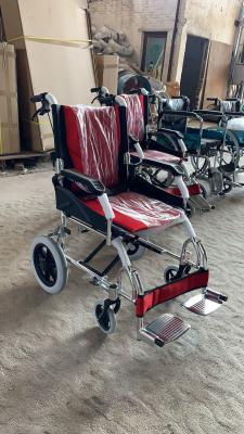 China GT-863L Aluminum Manual Wheelchair Travelling Light Foldable Wheelchair Solid Castor 46cm for sale