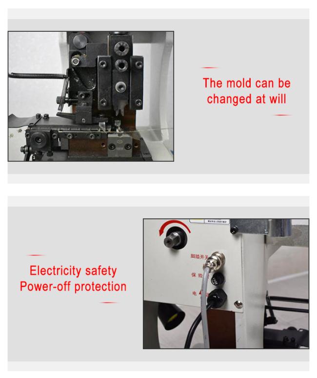 Detailed view of crimping mechanism