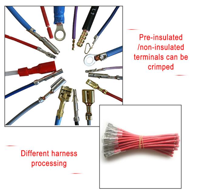Finished terminal crimping samples