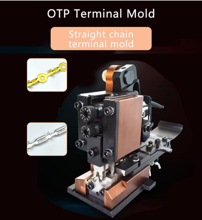 Terminal crimping mold side view
