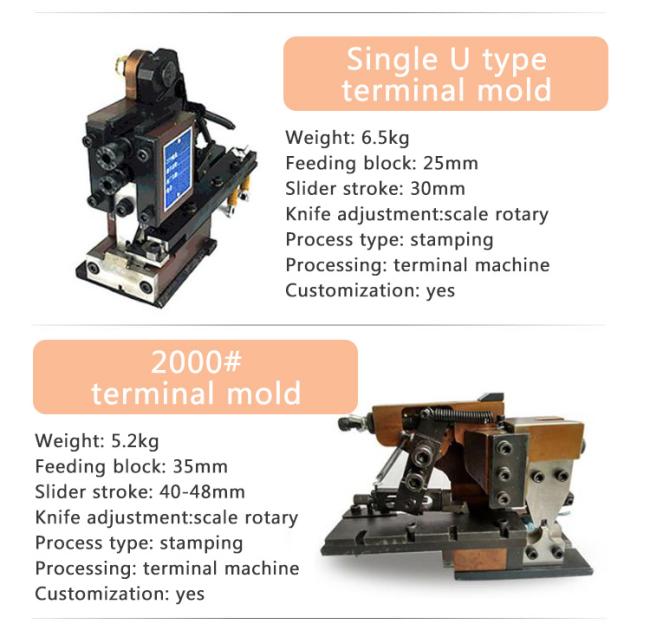 Terminal crimping mold assembly