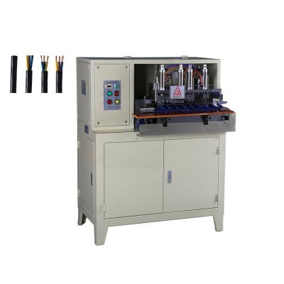 China Automatic 2 3 Cores Power Cord Wire Stripping Machine Sheathed Cable Twisting for sale