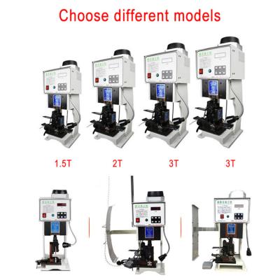 China Máquina de crimpado de terminales semiautomática con capacidad de prensado de 15KN, 220V 50Hz y consumo de energía de 0.45KW en venta