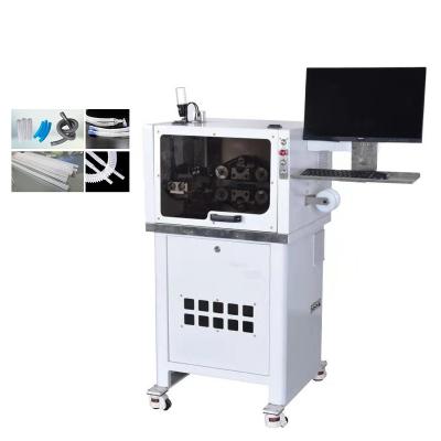 China Lugar visual máquina de corte médica automatizada da mangueira do PE de EVA da máquina de corte do tubo à venda