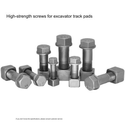 China Excavator Track Plate Track Shoe Track Steel Pad Bolt And Nut20*57 20*65 22*65 22*72 24*75 for sale