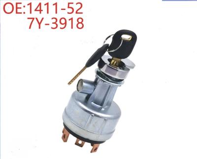 China Excavator Electrical Accessories For CAT320 CAT307 Switch Starter Ignition Key Switch 1411-52 7Y-3918 for sale