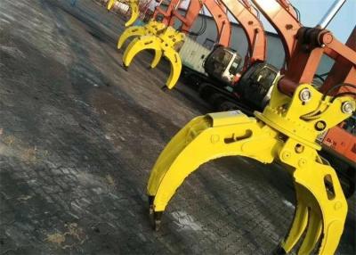 China Wear Resistant Backhoe Excavator Grapple Attachment For Structure Demolition for sale