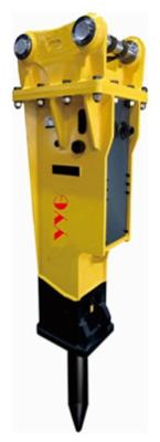 China Tipo martillo hidráulico del silencio del triturador para el color amarillo del excavador 20CrMo en venta