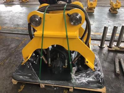 China Durable Hydraulic Plate Compactor For Excavator Yellow Color for sale