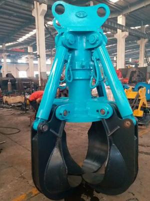 China Abrasion Resistant Grapple Attachment For Excavator Light Weight Backhoe Log Grapple for sale