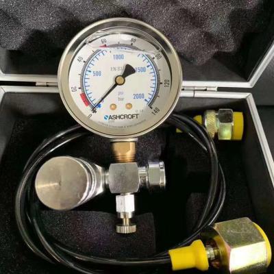 中国 窒素のガスの充満ハンマーの油圧ブレーカ装置測定の付属品 販売のため