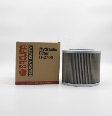 China Hydraulic Excavator Air Filter 4210224 H2706 HF28925 Engine Parts Oil Element for sale