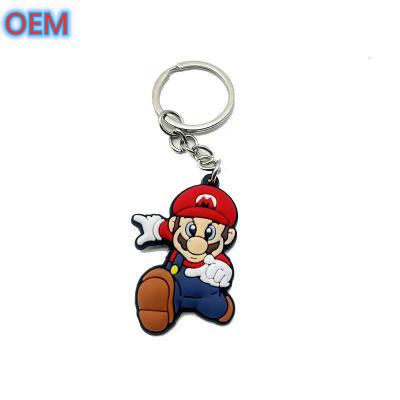 China Custom Soft PVC Plastic Keychain, OEM Customize Cartoon Animal Soft Keychain for sale