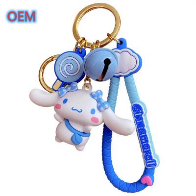 China Custom 3d PVC plástico animação animal anime Keychain, OEM design lindo Mini Keychain plástico à venda