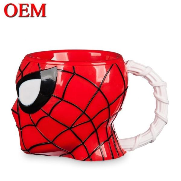 Quality Custom Made Movie Star Spiderman Plastic Popcorn Container Bucket with Lid for sale