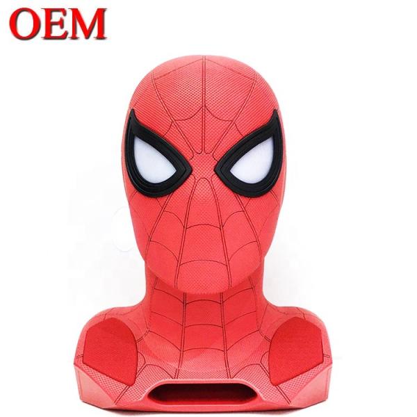 Quality Custom Made Movie Star Spiderman Plastic Popcorn Container Bucket with Lid for sale