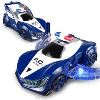 Quality 360 Rotation Electric Police Car Vehicle LED Music Kids Educational Toys Children Gift Birthday Present for sale