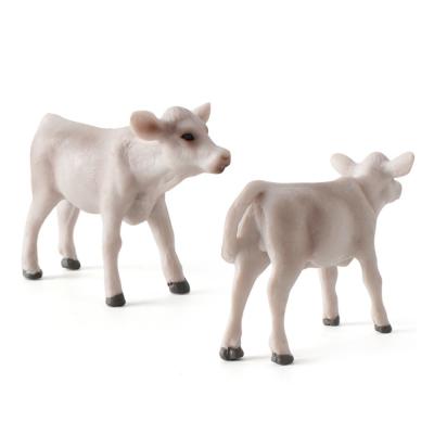 China Zoo Farm Fun Toys Model For Children Kids Baby Cow Action Figure Simulated Animal Figurine Plastic Models for sale