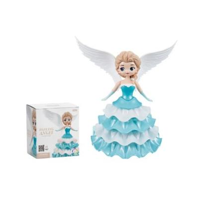 China Electric Dancing Princess Universal Rotating Cool Light Music Wings Aisha Princess Girl Toy Christmas Birthday Gift for sale