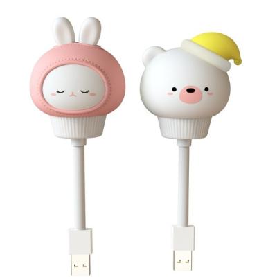 China Toy Lamp PVC Vinyl LED Light Up Toys Children Cute Cartoon USB Night Lights for sale
