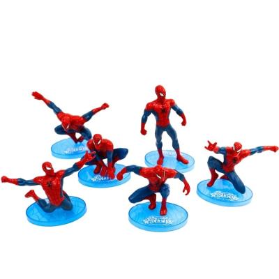 China Customized Spider Man Birthday Cake Topper Plastic Toy en venta