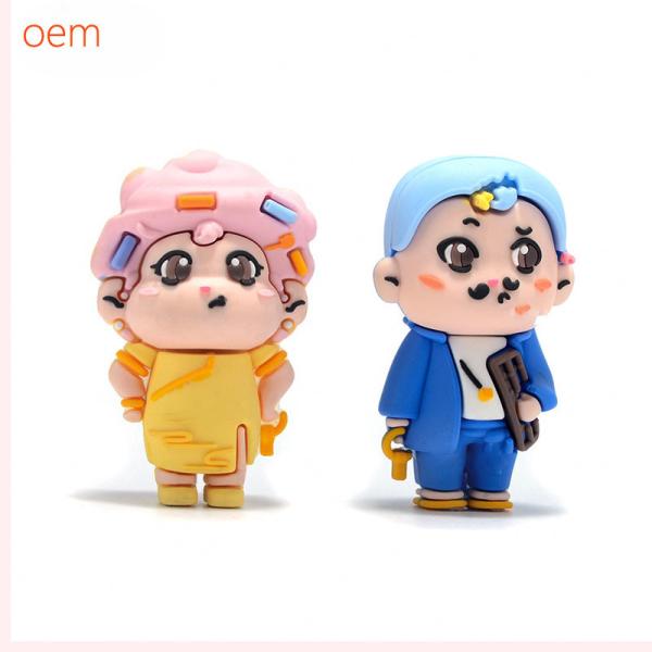 Quality 3D Cartoon Character Figurine Doll Bath PVC Couple Action Figure Crafts And for sale