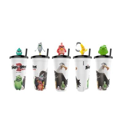 中国 オーダーメイド プラスチック製 3D フィギュアカップ トッパー フィギュア トイカップ 販売のため