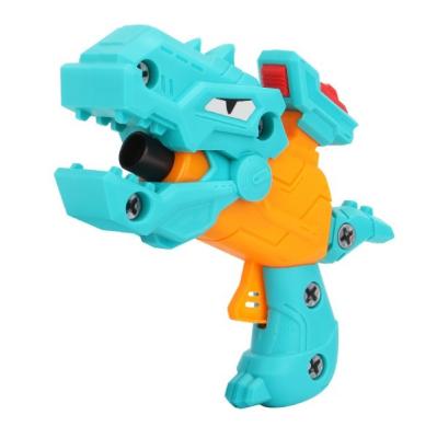China Oem Children's toy gun DIY Baby disassembly dinosaur soft bullet guns toy EVA sponge puzzle assembled gun model for sale
