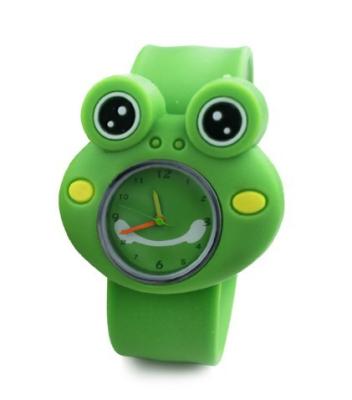 중국 디지털 시계 귀여운 개구리 3D 만화 동물 소년 소녀 선물 쿼츠 손목 시계 판매용