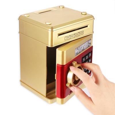 China Caixa de segurança eletrônica personalizada Caixa de dinheiro crianças Moedas digitais Poupança de dinheiro Depósito Mini ATM máquina criança à venda