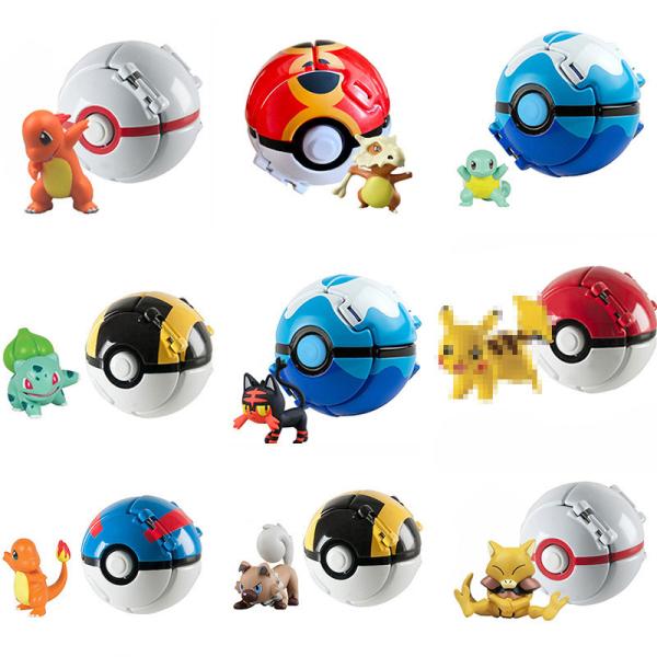 Quality Custom Ball Poke Mon Deformable Ball Toy Flip Poke Mon Elf Card for sale