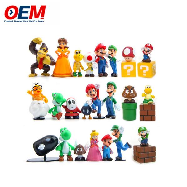 Quality Mini Figures Supreme PVC Action Figure Model 6pcs Set Mario Toy Manufacturer for sale