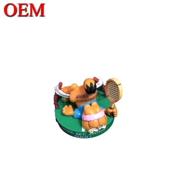 Quality Manufacturer OEM Plastic Lazy Cat Toy Figure For Play Custom PVC 3D Anime for sale