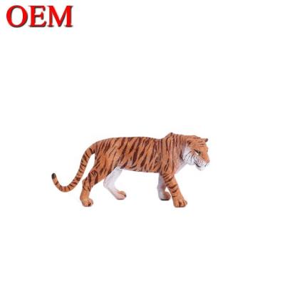 China Custom Education Toys OEM Resin PVC Animal Figure Toys Tiger For Child for sale
