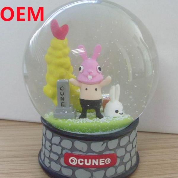 Quality Custom Polyresin Princess Light Up Water Globe Princess Snow Globe With Musical for sale