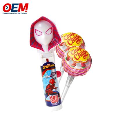 China Pop-Up Lollipop Halter Fall aus Kunststoff Süßigkeiten Spielzeug OEM Creative Lollipop Spielzeug für Kind zu verkaufen