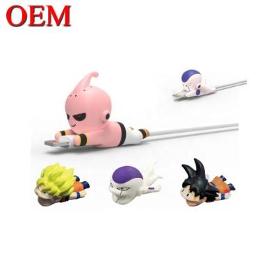 China Factory  Custom OEM Cute 3D Mini Figure Anime Phone Cable Bite Toy custom plastic pvc vinyl toys for sale