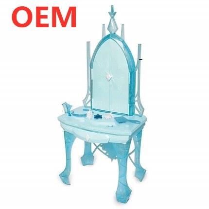 Quality OEM factory custom Music Light Functions Plastic Beautiful Princess Kid Dressing Table Toy for sale