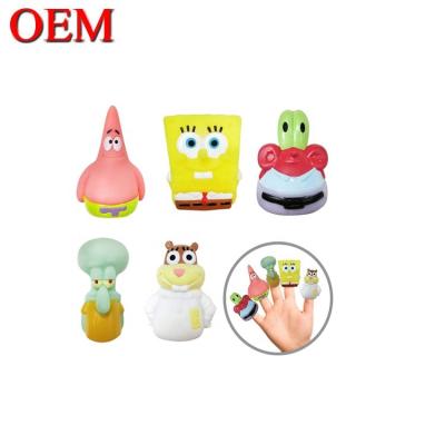 China 3D Plastic Figure Finger Puppet Toys OEM Hand Play Toy For Kid Custom Plastic Figure for sale