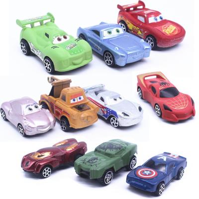Cina Custom manufacturer Cartoon Pixar Cars Racing Series Jackson Storm Cruz Smokey 1:43 Diecast Metal Alloy Vehicle Toys Boy Kid Gif in vendita
