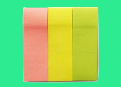China Eye catching colors Sticky Page Markers / sticky book tabs with removeable strong glue for sale